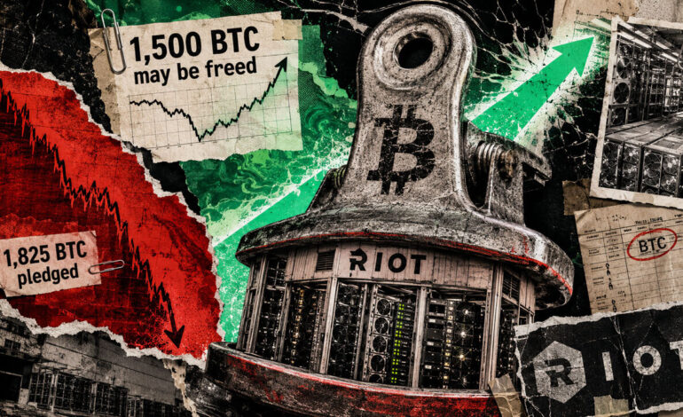 Bitcoin crash forced Riot to pledge 1,825 BTC, but this huge rally may now free up 1,500 BTC