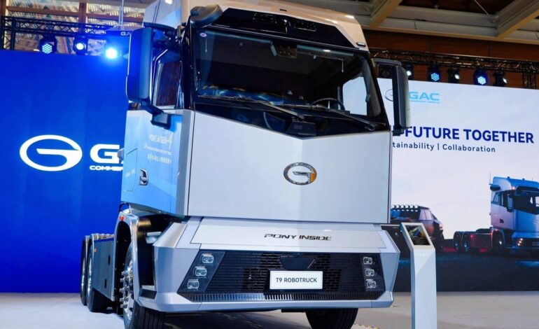 Robotruck as Pony.ai has unveiled an autonomous electric truck for logistics fleets, developed with GAC Commercial Vehicle for freight supply chains.